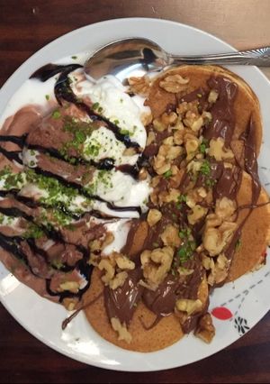 صورة لوصفة بان كيك بسيط وسريع