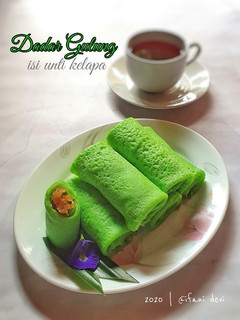 Foto resep 188. Dadar Gulung Isi Unti Kelapa