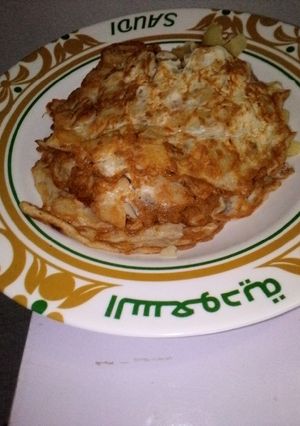 A picture of Potato with egg.