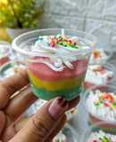 Rainbow Cake Kukus Mini Cup