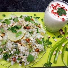 Sabudana khichadi A picture of Sabudana khichadi.