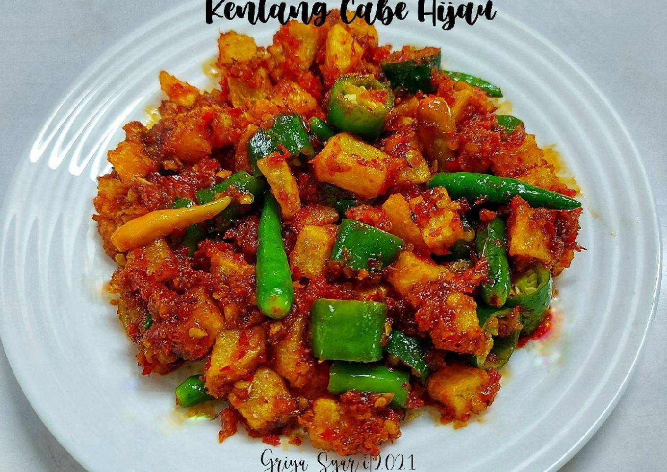 Sambal Goreng Kentang Cabe Hijau