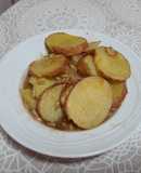Guarnición de patatas en salsa de castaña baja en grasa, sin gluten y vegana
🥔