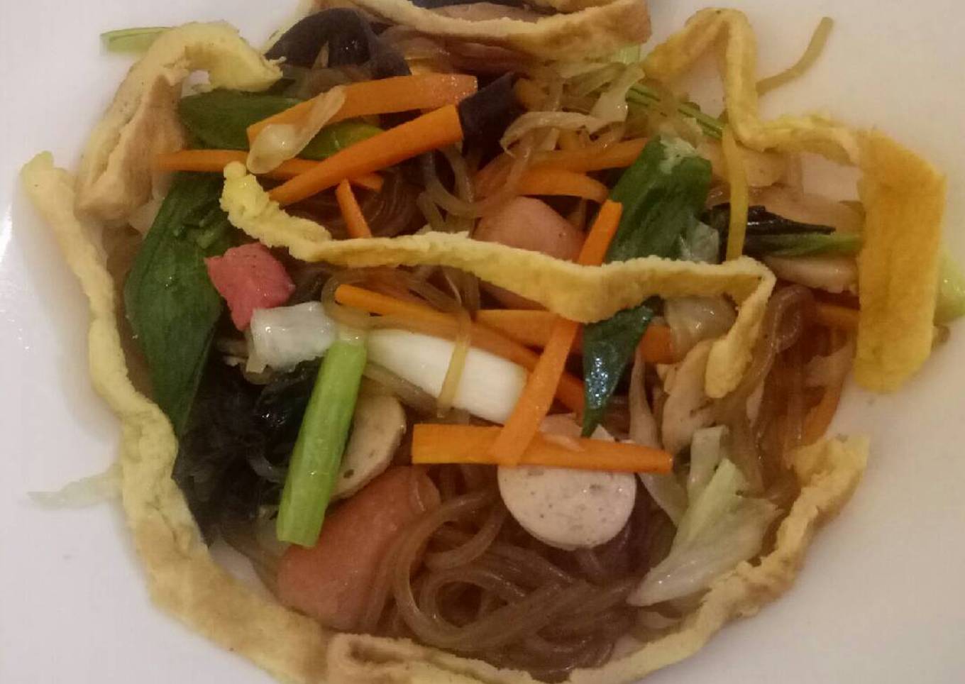 Soun goreng korea ala2 😝 (japchae)