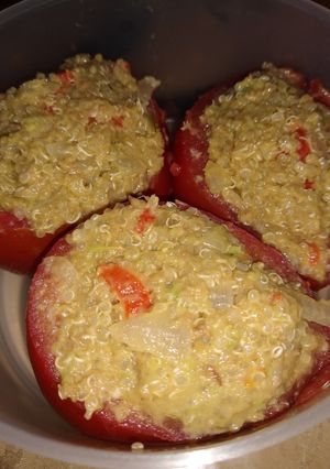 Una foto de Tomates rellenos con quinoa