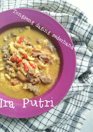 Foto resep Tongseng daging sederhana