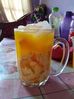 Foto resep Es susu jeruk mangga