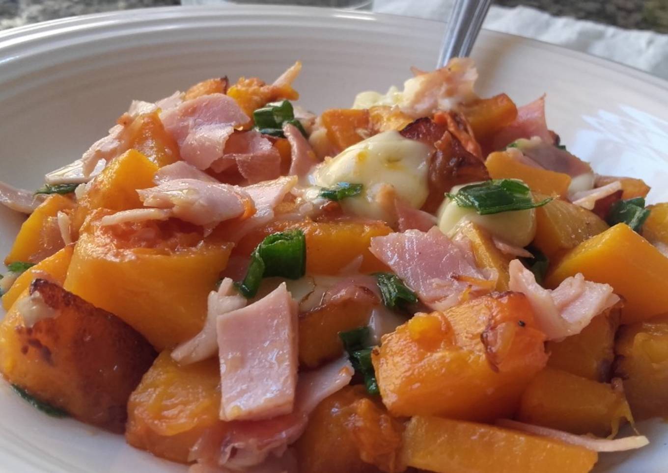 Ensalada tibia de calabaza