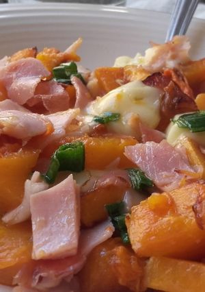 Una foto de Ensalada tibia de calabaza