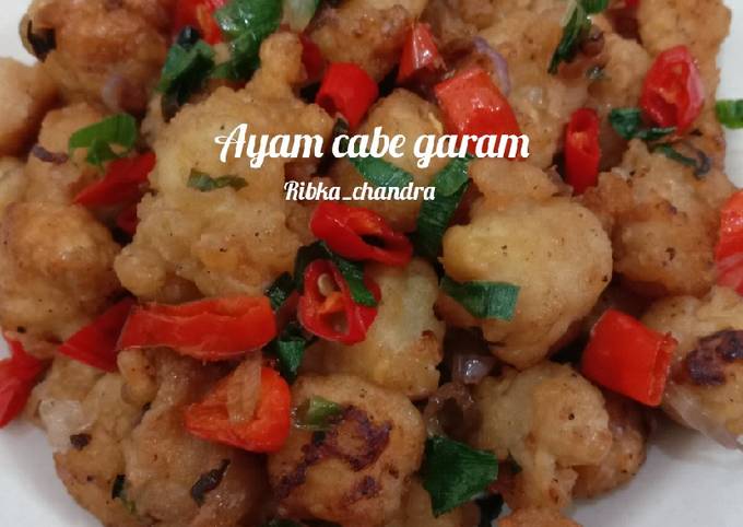 Ayam cabe Garam😋