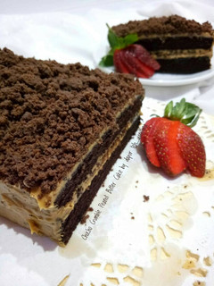 Foto resep Choco Crumble Peanut Butter Cake pr_olahancoklat