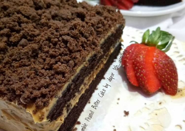 Resep Choco Crumble Peanut Butter Cake pr_olahancoklat Anti Gagal