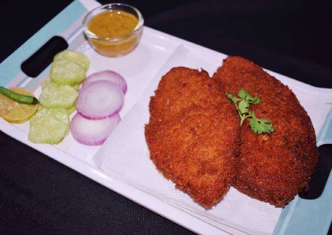 Recipe of Homemade Kolkata Style Fowl Cutlet
