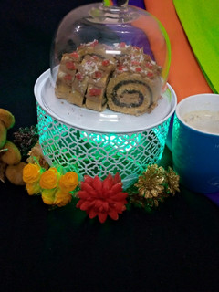 A picture of Choco filled Biscuit Swiss Roll.
