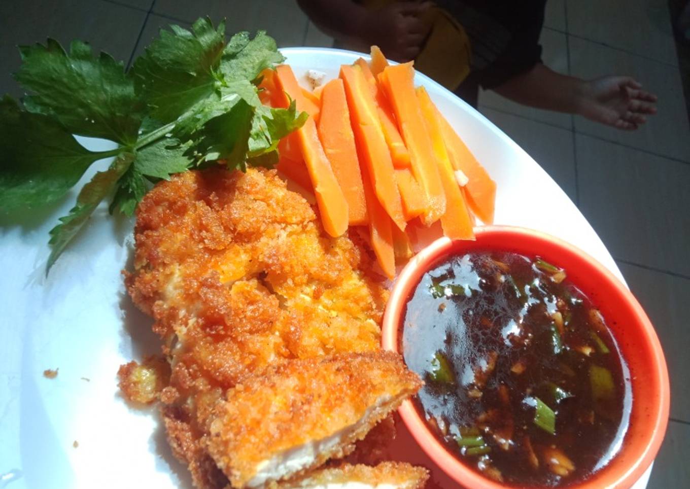 Chiken katsu sederhana untuk anak2