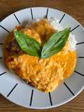 Roasted Red Pepper and Taleggio Chicken