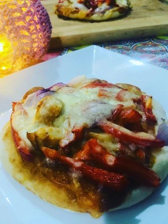 Recipe Mini RED chicken cheese pizza the  Makes Drooling You can take Joss in your mouth