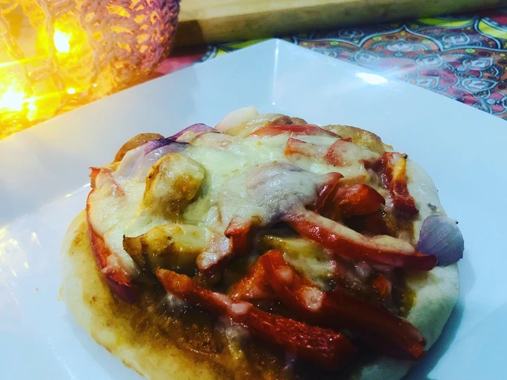 Recipe Mini RED chicken cheese pizza the Can Spoil the Tongue Tasty