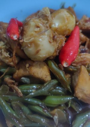 Foto resep Tumis buncis tahu telur puyuh