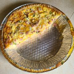 Ham and cheese quiche A picture of Ham and cheese quiche.
