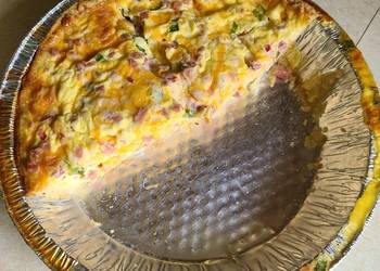 How to Recipe Delicious Ham and cheese quiche