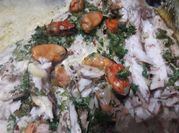 Una foto de pescado corvina a al horno
