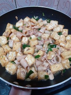 Foto resep Tumis tahu cumi asin