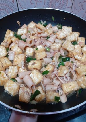 Foto resep Tumis tahu cumi asin