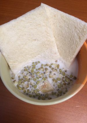 Foto resep Bubur kacang ijo kuah susu