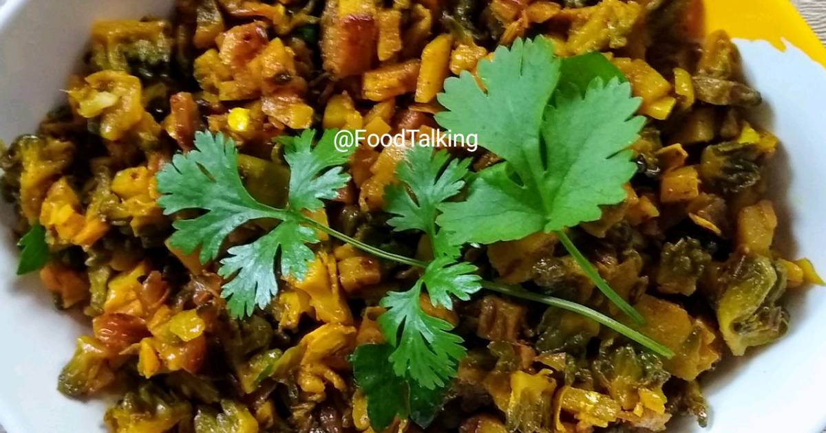 Karela, Aloo Fry/Bitter gourd, Potato Fry Without bitterness Recipe by