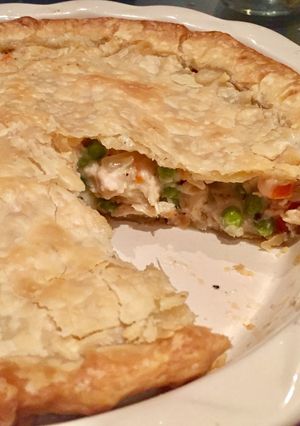 A picture of Uncle Paul's Famous Chicken Pot Pie.