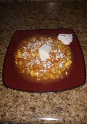 Una foto de Papas sencillas para el desayuno