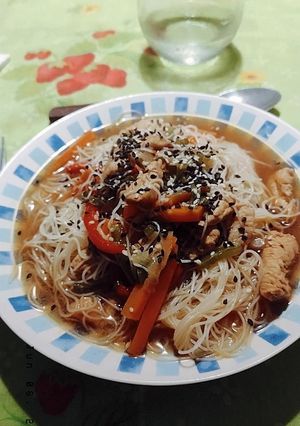 Una foto de Sopa nutritiva estilo Tailandés