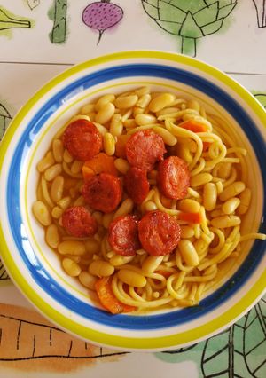 Una foto de Porotos con rienda