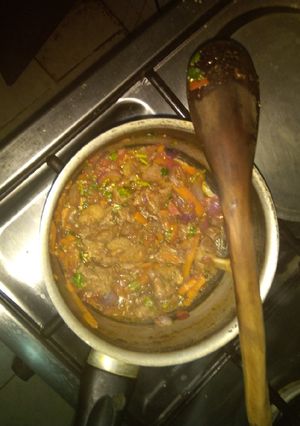 A picture of Wet Fry Beef.