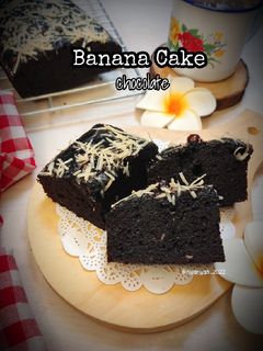 Foto resep Banana cake chocolate