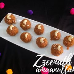 A picture of Gajar Halwa Laddoo.