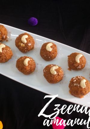 A picture of Gajar Halwa Laddoo.