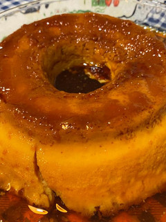 Una foto de Flan casero liviano y fácil