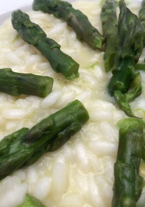 Una foto de Cocina para pareja: Risotto con espárragos