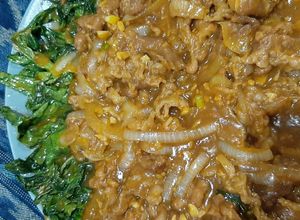 Foto resep Shorted beef slice Pakcoy Saute with Bulgogi Sauce