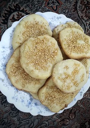 عکسی از دستور شیرینی کنجدی