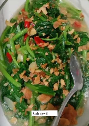 Foto resep Cah sawi hijau bawang putih