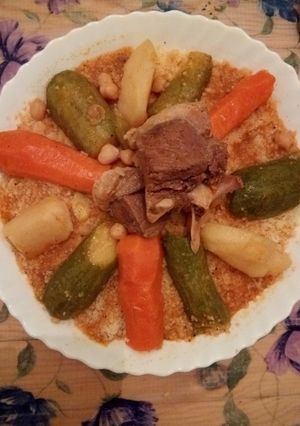 A picture of Couscous with Vegetables.