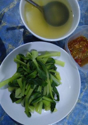 Hình của món Cải thìa luộc.