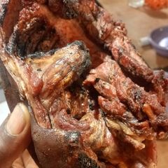 A picture of Roasted goat meat.