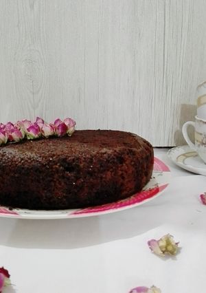 عکسی از دستور کیک خیس شکلاتی