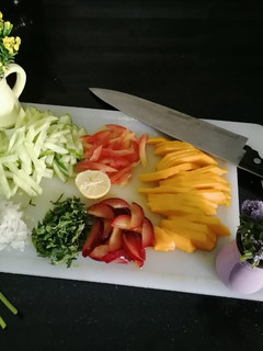 A picture of Mango salsa.