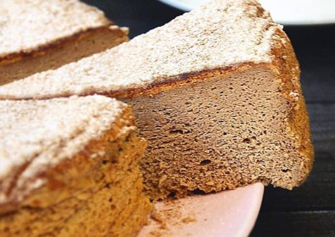 Шоколадный японский чизкейк