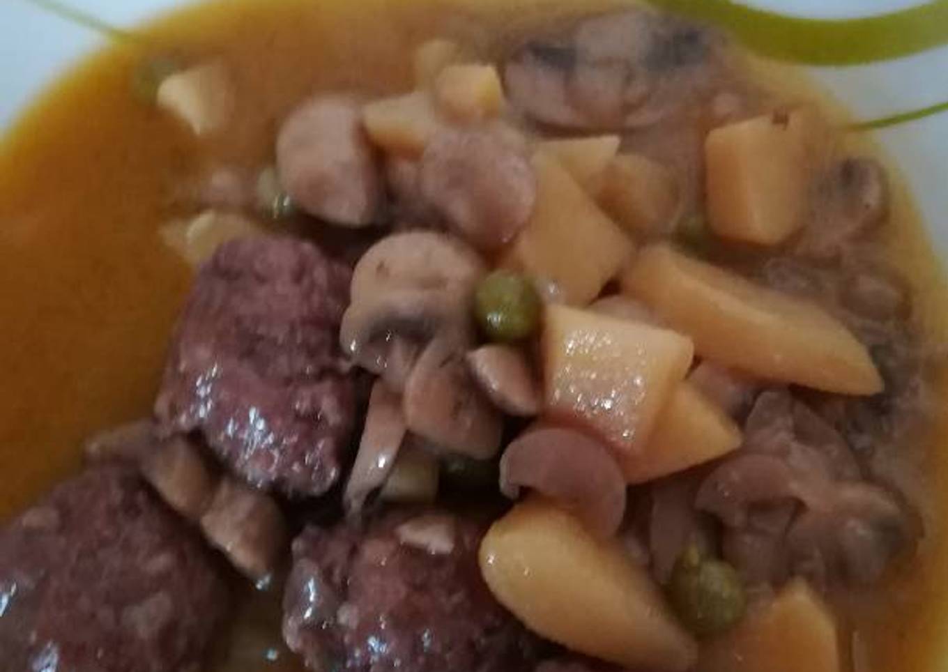 Guisado de albóndigas